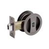 Zanda 50mm Graphite Nickel Round Cavity Sliding Privacy Set