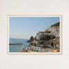 Galrie Stunning Amalfi Coast Umbrellas - Fine Art Photography for Home Decor, Wood Frame, 70 x 100cm (28 x 40inch)