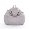 Catzon Bean Bag Chair Cover (No Filler) Linen Washable-LightGrey(M)