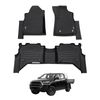 AUSGO Car Floor Mats for Toyota Hilux Hilux Hybrid/EV Dual Cab 2024-Onwards All-Weather Floor Liners