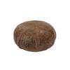 Huxford Grove Shorn Sheepskin Pouffe Leather Base 60cm - Butterscotch