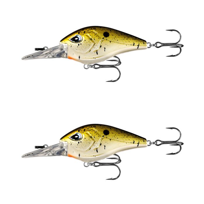 2x 13 Fishing 60mm Troll Hunter Crankbait Fish Lures 2.5m Diver -Truffle Butter