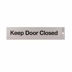 Sandleford 245 x 58mm Keep Door Closed Self Adhesive Sign