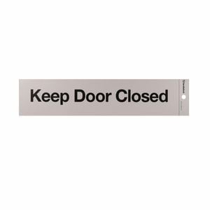 Sandleford 245 x 58mm Keep Door Closed Self Adhesive Sign
