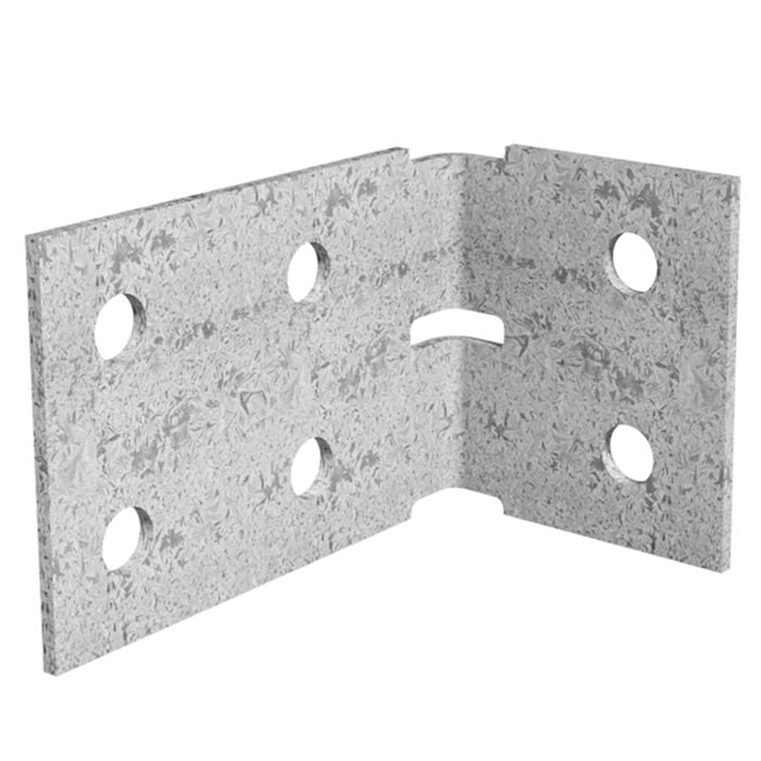 Dunnings 60 x 100 x 70mm M10 Galvanised Angle Bracket