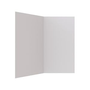 Stein 750 x 900 x 2000mm White 2-Sided Flat Wall Shower Liner 