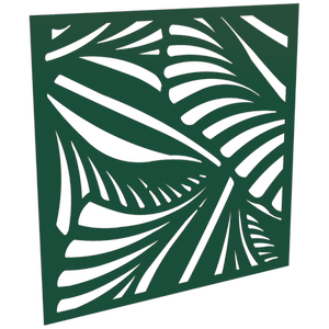 ProtectorAl 300-1200 x 300-1200mm Dark Green / Gloss White Jungle Unframed Composite Deco Panel