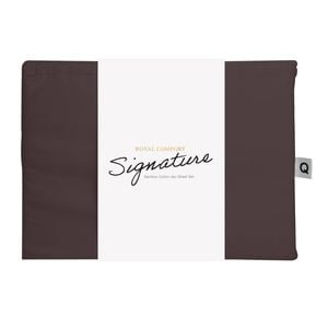 Royal Comfort Signature Bamboo Cotton Sheet Set Premium Bedding Espresso Single