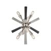 CLA Lighting SPUTNIK Polished Nickel/Dark-Light Grey Washed Wall Light
