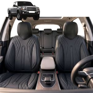 Australian Goose Front Seat Covers for Ford Ranger 2006 - 2011 (PJ/PK) - PU Leather, Black (2pc)