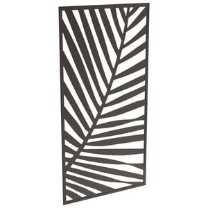 ProtectorAl 300-940w x 941-1840h Black Palm Framed Composite Decorative Panel