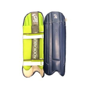 Kookaburra Pro 1500 Navy Cricket Wicket Keeping Leg Guards Pads Adult