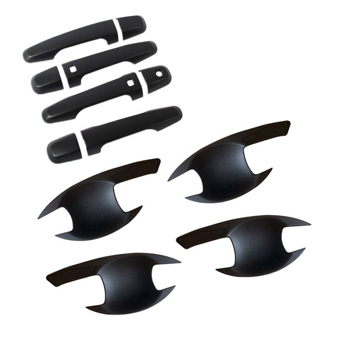 Door Handles Bowl Inserts Cover for Mitsubishi Pajero Sport 2015-2025 Matt Black protector