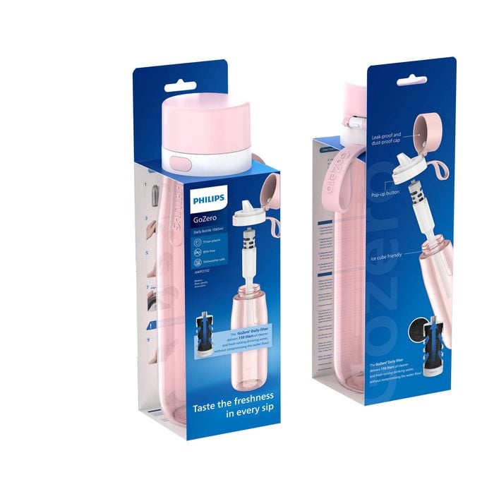Philips GoZero Daily Straw Filtration Bottle XL 1065ml