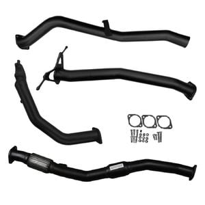 Ignite Exhausts Turbo Back For Nissan D22 Navara 3l 3" Cat & Pipe Only Black Aluminised Steel