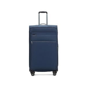 Tosca Vega 32" Checked Travel Trolley Travel Luggage Suitcase - Navy