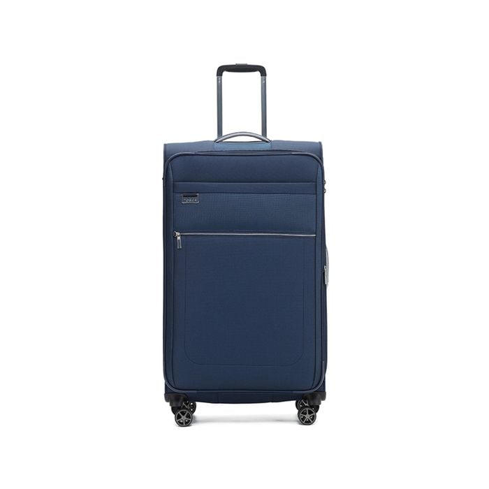 Tosca Vega 32" Checked Travel Trolley Travel Luggage Suitcase - Navy