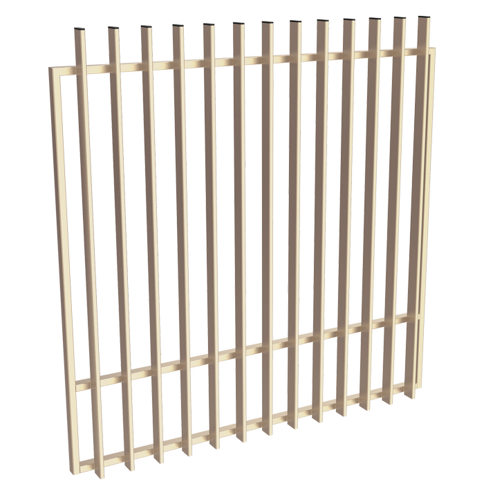 ProtectorAl 1201-1500W x 1500H Primrose Aluminium Radiator Garden Gate
