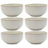 6PK Ecology Stoneware Dinnerware Element Noodle Bowl 14cm Blanc