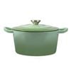 Toque 4L Casserole Pot with Lid Green
