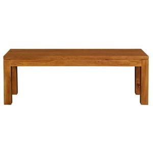 Centrum Furniture Amsterdam Solid Mahogany Timber Bench 120 x 35 cm - Light Pecan