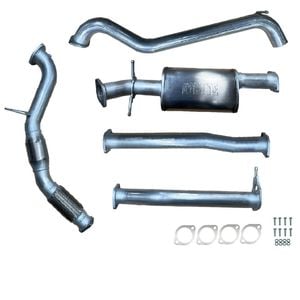 Ignite Exhausts Turbo Back For Ford Px Ranger 3.2l 3" Cat & Muffler Raw Aluminised Steel
