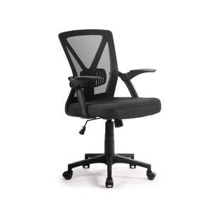 Artiss Mesh Office Chair Mid Back Black