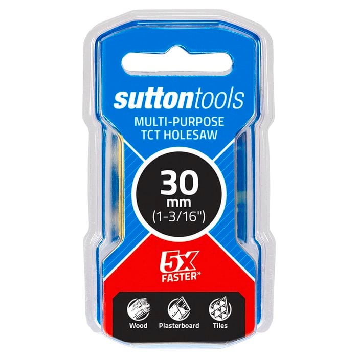 Sutton Tools 30mm TCT Multi-Purpose Seamless Holesaw