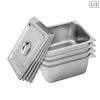 SOGA 4X 1/2 GN Pan 15cm With Lid – Stainless Steel