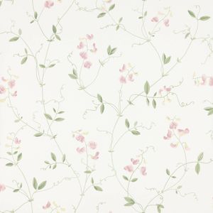Wallpaper Trader Sanna Sweet Pea Wallpaper Roll 10.05m x 53cm, Light Pink