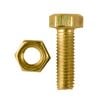 Pinnacle M5 x 16mm Yellow Zinc Hi Tensile Hex Bolt And Nut - 10 Pack