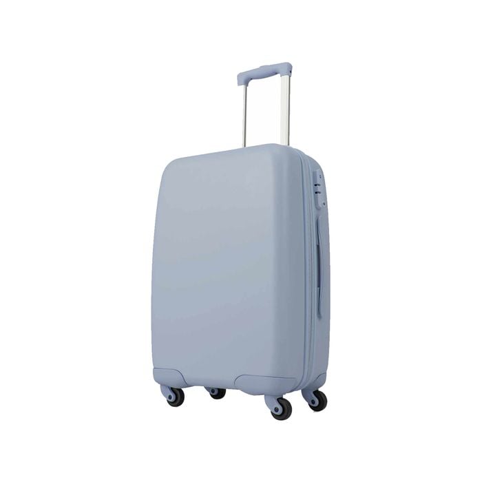 Costway 20" Carry-on Luggage Lightweight Hardshell Trolley Travel Suitcase Adjustable Blue