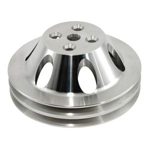Big Block Chev Aluminium Water Pump Pulley 2 Groove suits Short Water Pump