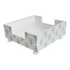 LVD Indies Wood 19cm Napkin Holder Home/Kitchen Square - White