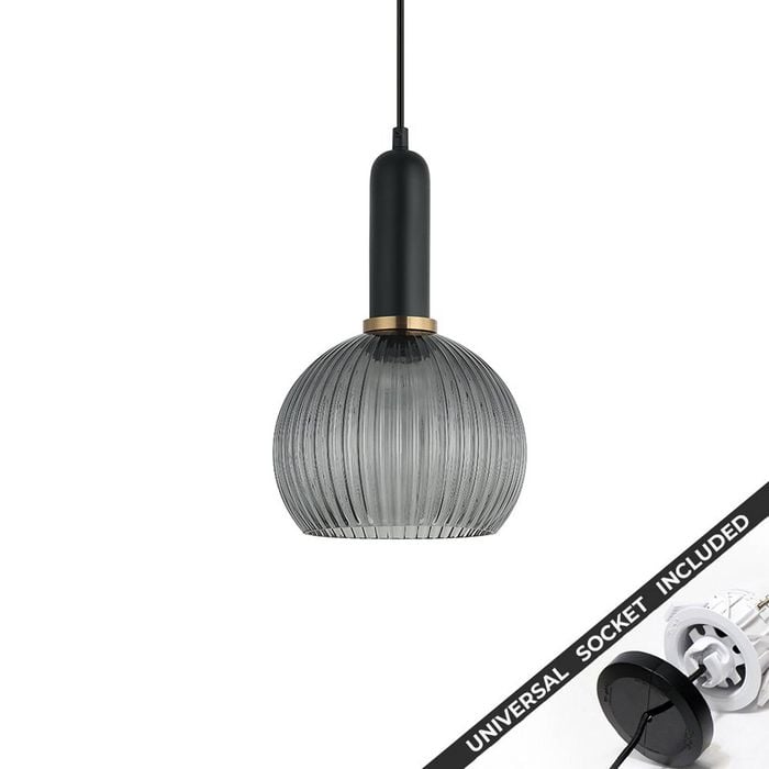 Snap Lighting Vintaj Wine Glass Downlight to Pendant Light Conversion Kit Black