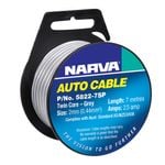Narva 2.5A 2mm Grey Speaker Cable - 7m 