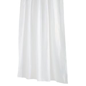 Barelli 180 x 210cm White Polyester Shower Curtain