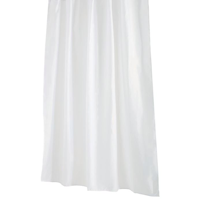 Barelli 180 x 210cm White Polyester Shower Curtain