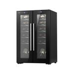 Devanti Wine Cooler Fridge Compressor Dual Zone Cellar Chiller Commercial Home 24 Bottles