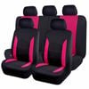 Catzon Car Seat Covers Full Set Polyester Seat Fit For Most Suvs Pickup Trucks-rose