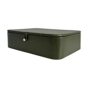 SS Collective Moss Green Stitched With Gold Decorative Box 28x18cm