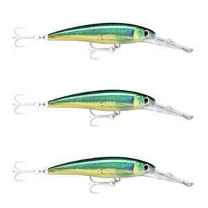 3x Rapala 14cm X Rap Magnum 20 Deep Diving Trolling Lures - HD Dorado