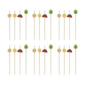 6PK Ladelle Capri Cocktail Appetiser Picks Reusable Bar/Table Decor Assorted