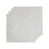 4pc Ladelle Premium Lina Cotton/linen Table Napkin/serviette 45x45cm White