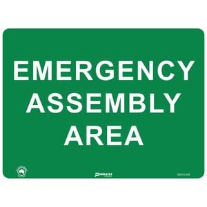 Pinnacle 400 x 300mm Poly Emergency Assembly Area Sign 