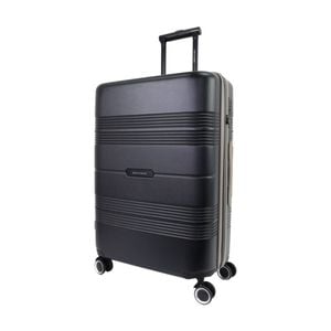 Pierre Cardin Medium 113l Travel Hard Shell Case Suitcase Luggage Black