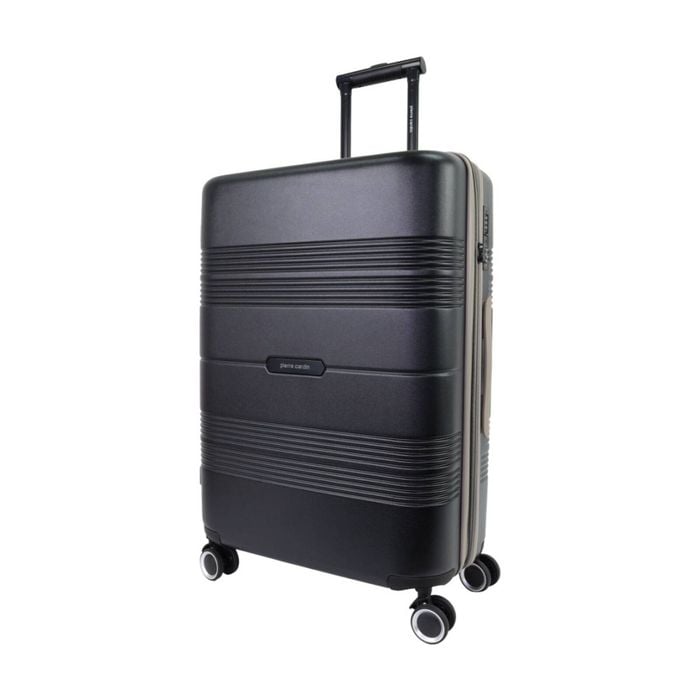 Pierre Cardin Medium 113l Travel Hard Shell Case Suitcase Luggage Black
