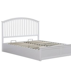 Harrogate Storage Bed Frame White - Double
