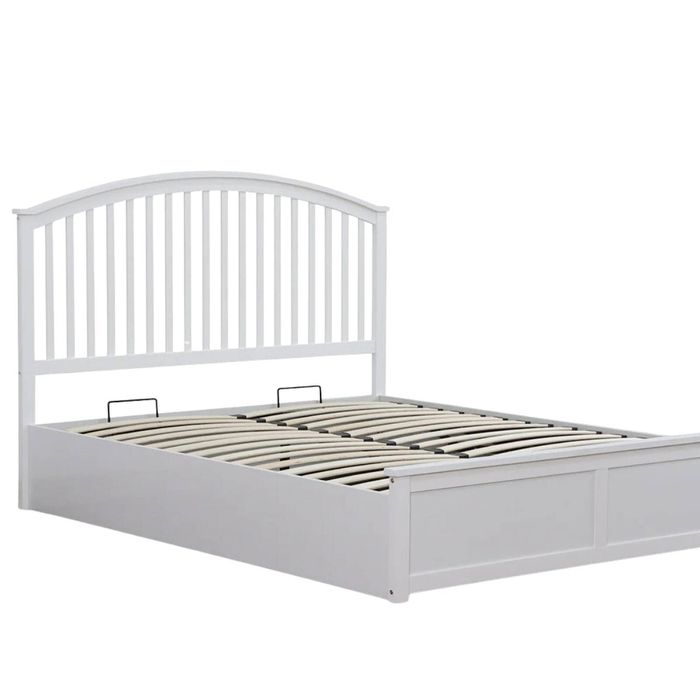 Harrogate Storage Bed Frame White - Double
