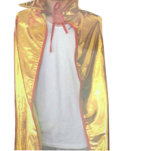 KIDS METALLIC CAPE w Collar Costume Childrens Party Halloween Vampire Orange
